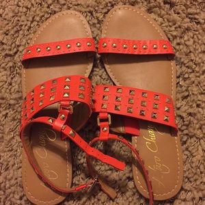 Orange Sandals